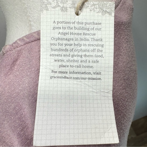 Rose Mauve Ruffle Off Shoulder Cold Shoulder Tunic Grace & Lace Vintage Look NEW - Picture 6 of 13